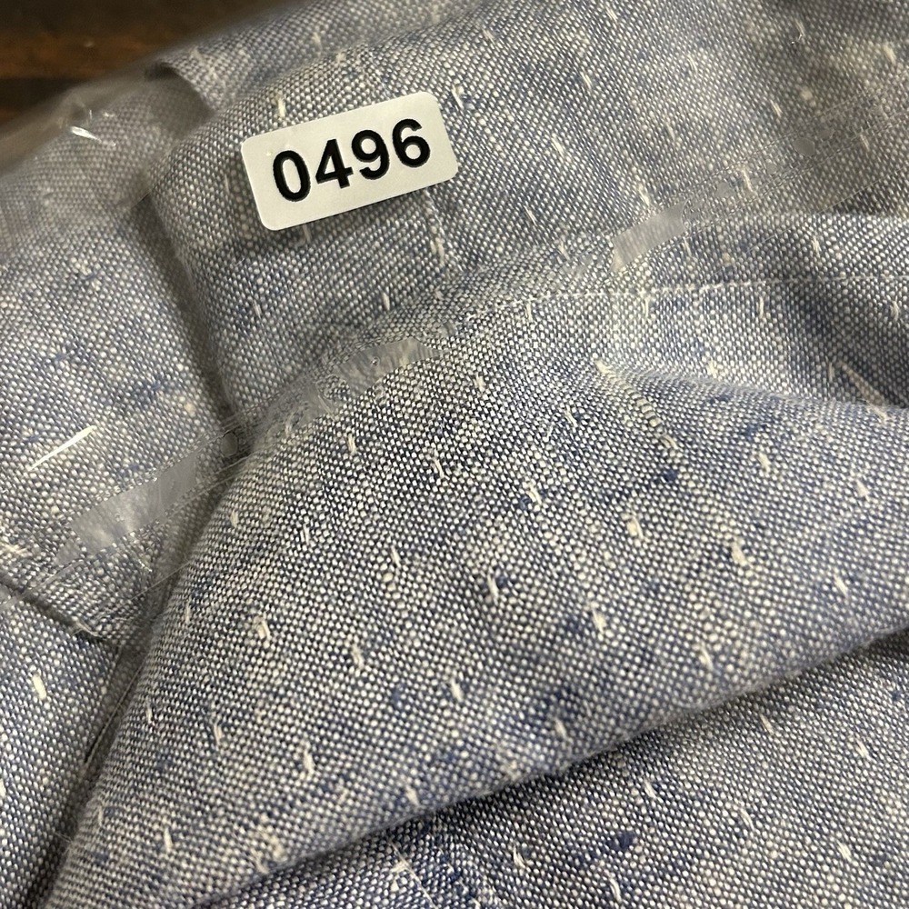 Brooks Brothers Mens Regent XL Irish Linen Shirt Baird McNutt Short Sleeve Blue - Picture 8 of 8